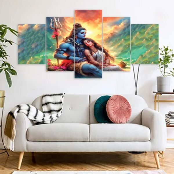 mahadeb canvas print