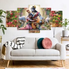 ram sita canvas print