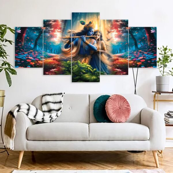 radha krishna canvas