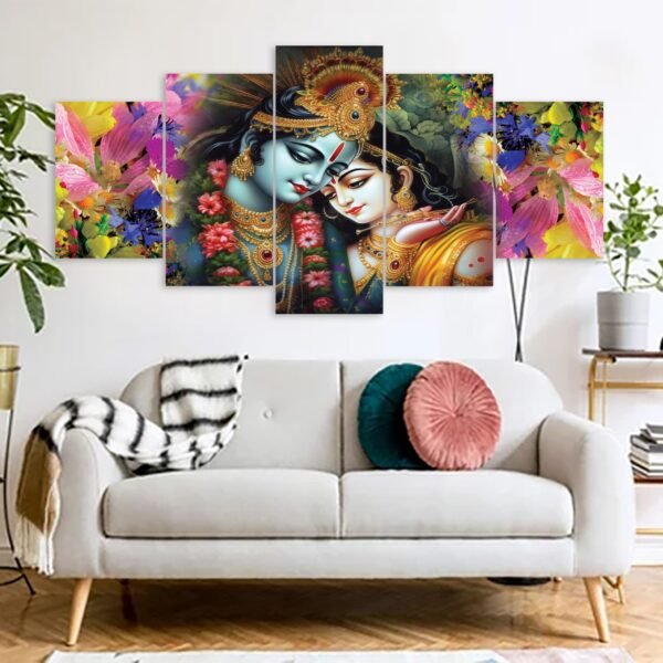 radha krishna canvas