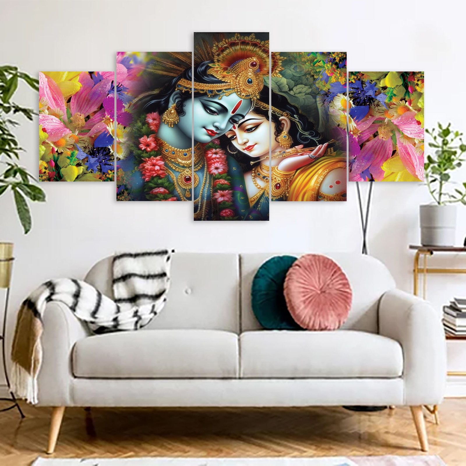 radha krishna canvas