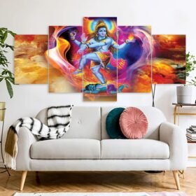 Mahadeb Hindu Religious Canvas Prints 3MM Board & Mat Lamination