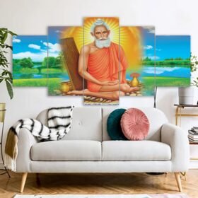 Loknath Hindu Religious Canvas Prints 3MM Board & Mat Lamination