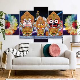 Jagannath Hindu Religious Canvas Prints 3MM Board & Mat Lamination