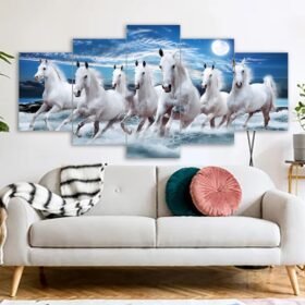 Seven Horse Canvas Print In Bangladesh On Shopnokoli