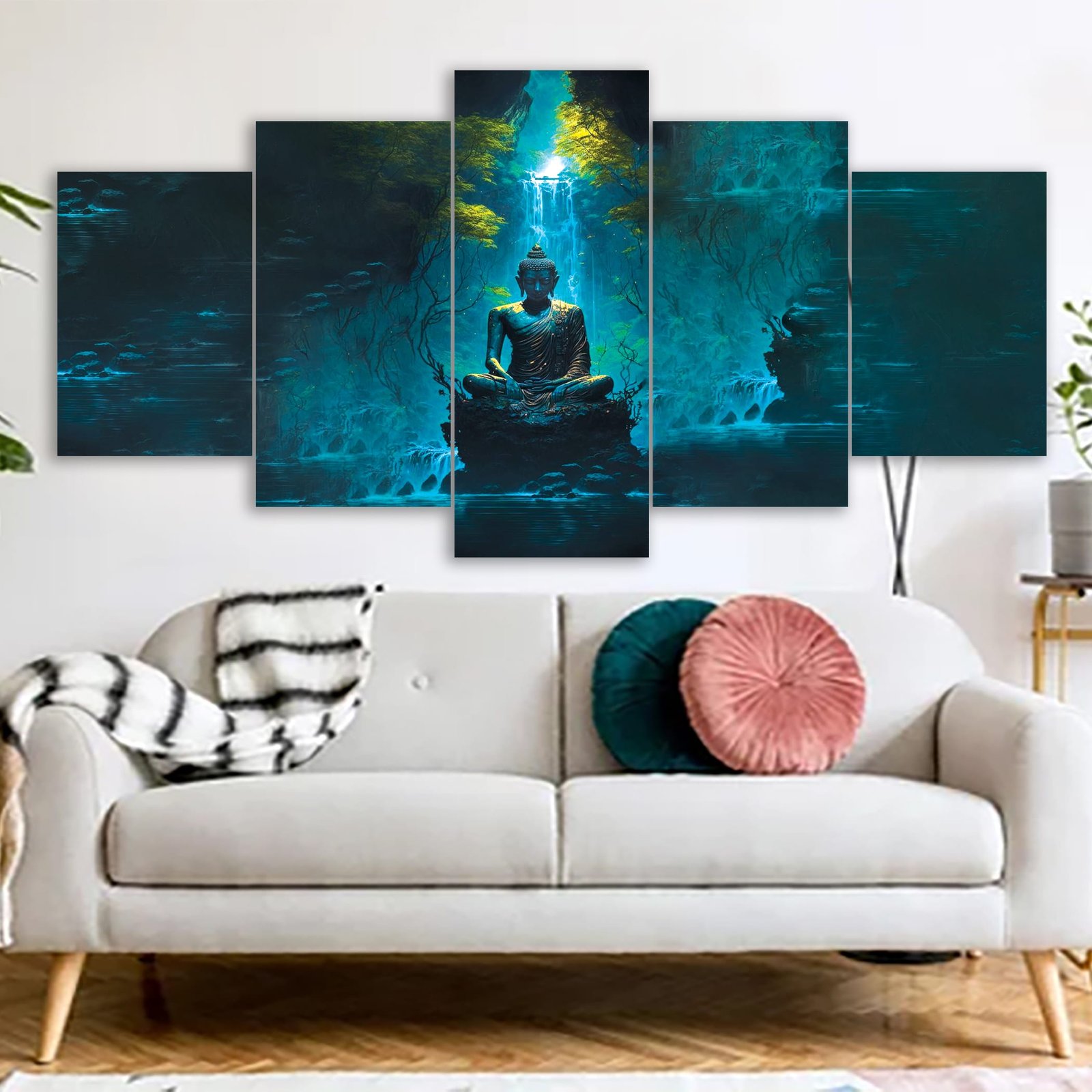 buddha Canvas Print Buddha dev Canvas Print With Mat