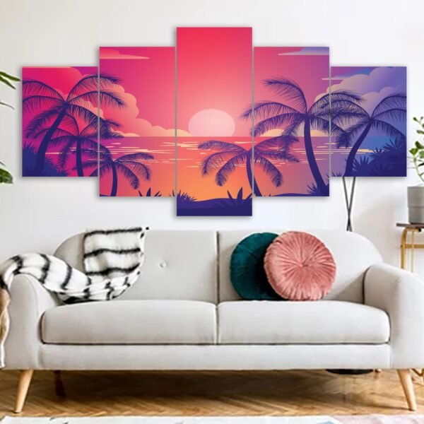 print of the rising sun