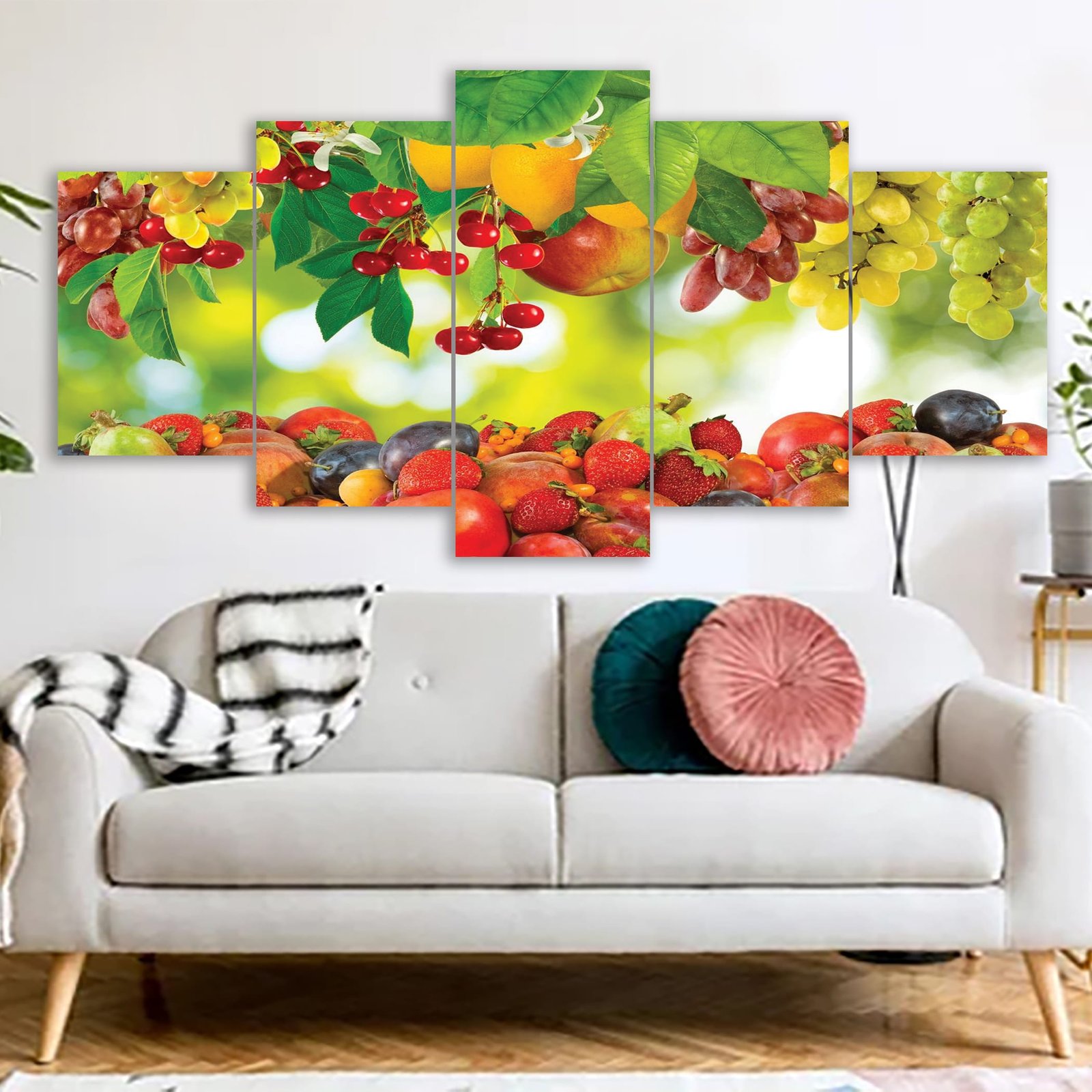 Best Fruits Canvas Print With 3MM Board & Mat Lamination