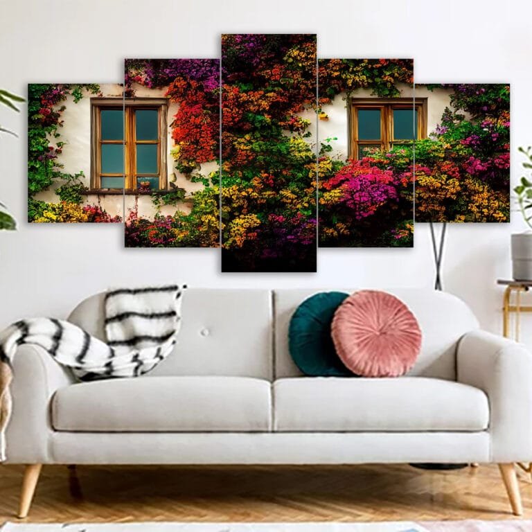 wonderful color tree canvas print in bangladesh
