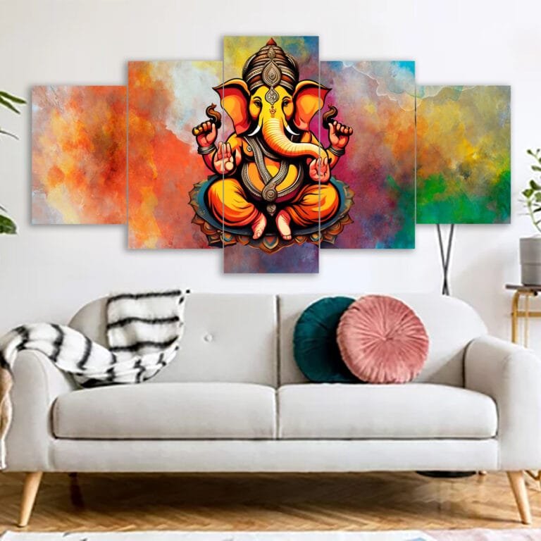 ganesh canvas print on shopno koli
