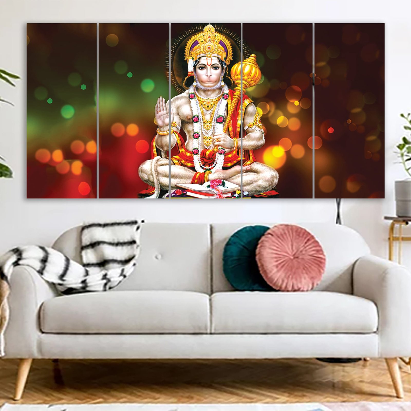 Bajrangbali Hanuman Canvas Print 3D