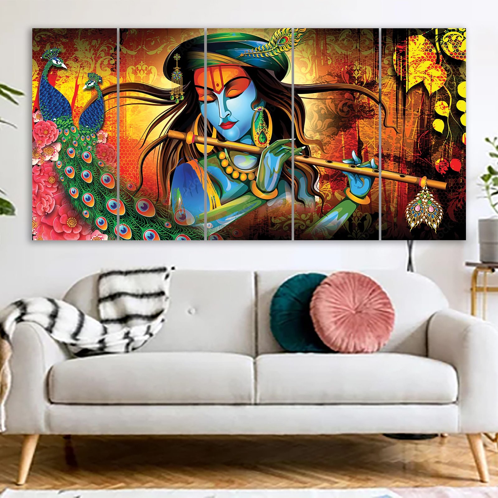 Shree-Krishna Canvas Print 3D