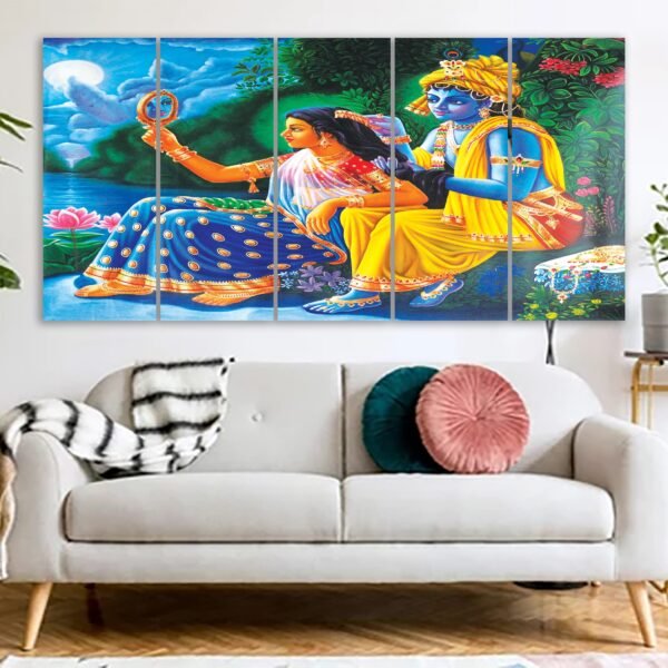 Radha-Krishna Canvas Print 3D