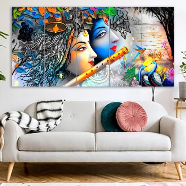 Best Radha-Krishna Canvas Print
