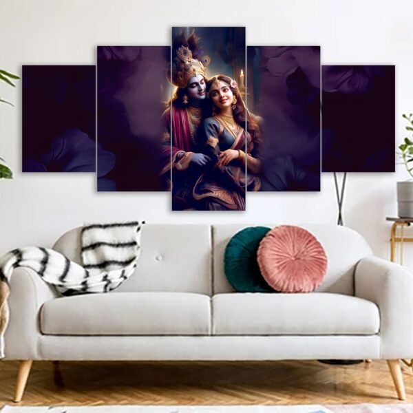 radha krishna canvas print