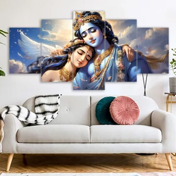 radha krishna canvas print
