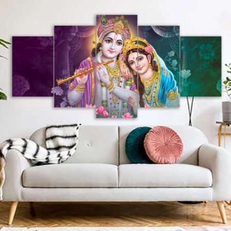 best radha krishna canvas print