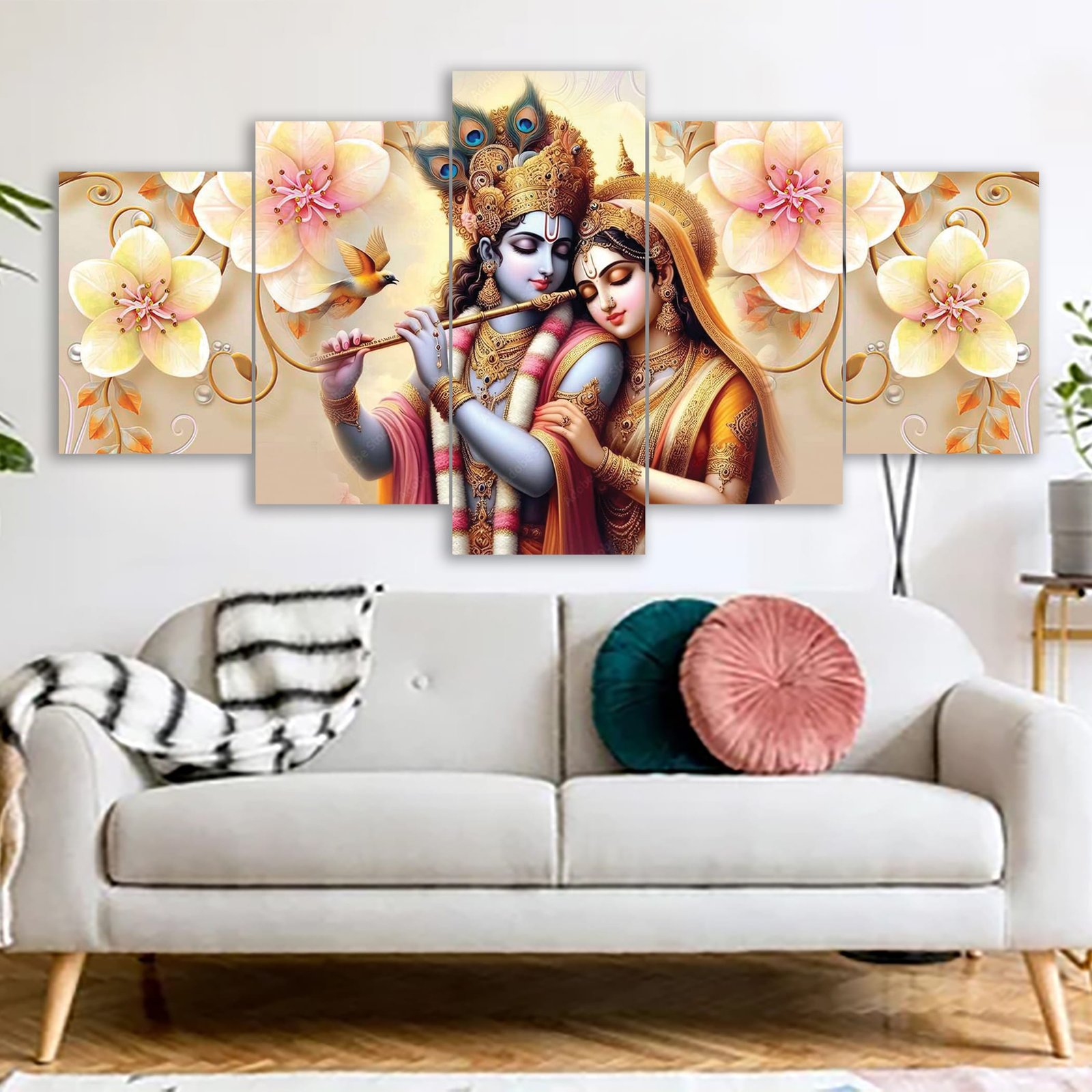 high quality radha krishna canvas
